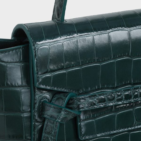Nano Belt bag in Crocodile Embossed Calfskin