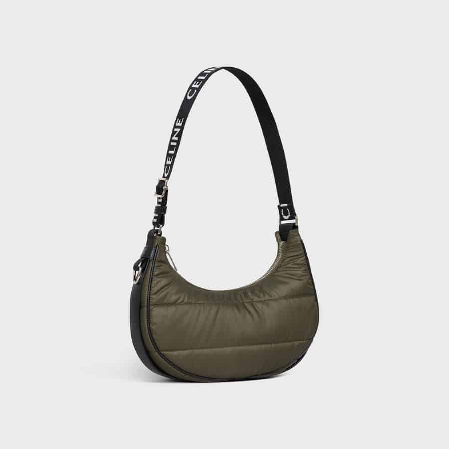 Medium Ava bag with Celine strap in Quilted Nylon