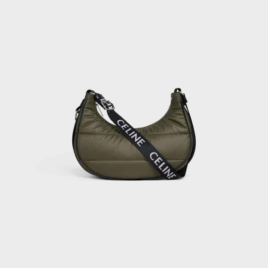 Medium Ava bag with Celine strap in Quilted Nylon