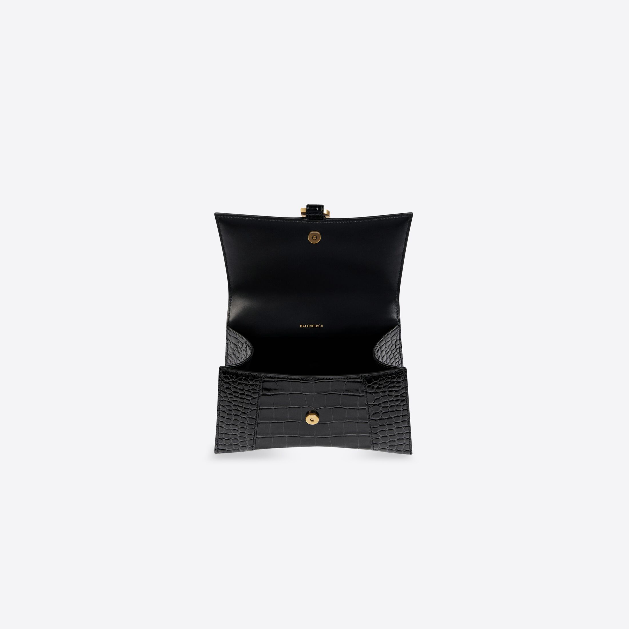 Women's Hourglass Xs Top Handle Bag in Black