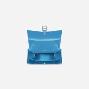 Women's Hourglass Small Top Handle Bag in Blue