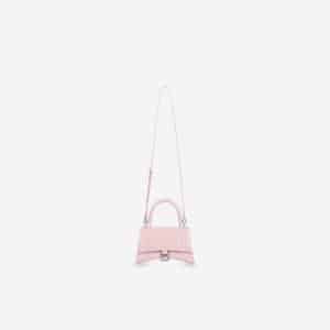 Women's Hourglass Small Top Handle Bag in Light Pink