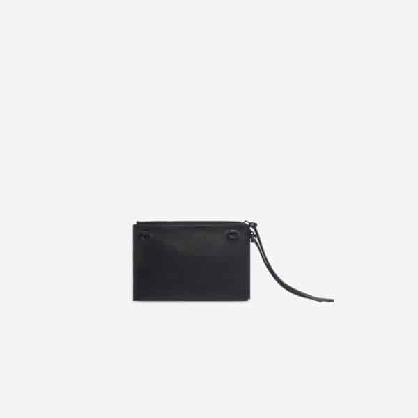 Men's Neo Classic Small Pouch With Strap in Black