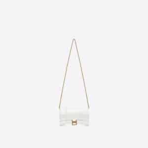Women's Hourglass Wallet On Chain in White