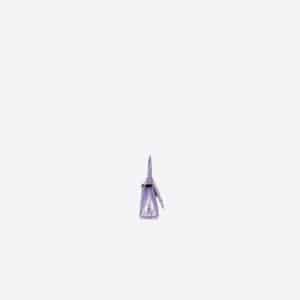 Women's Hourglass Mini Top Handle Bag With Chain in Purple