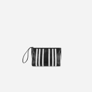 Barbes Large Zip Pouch With Handle in Black