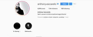 anthony creative director ysl instagram