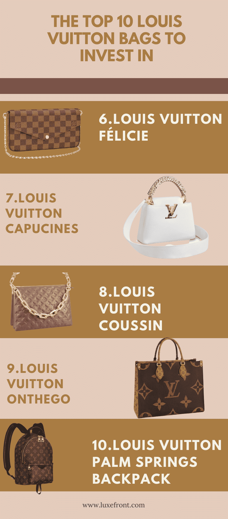 infographic - the best louis vuitton bags to invest in