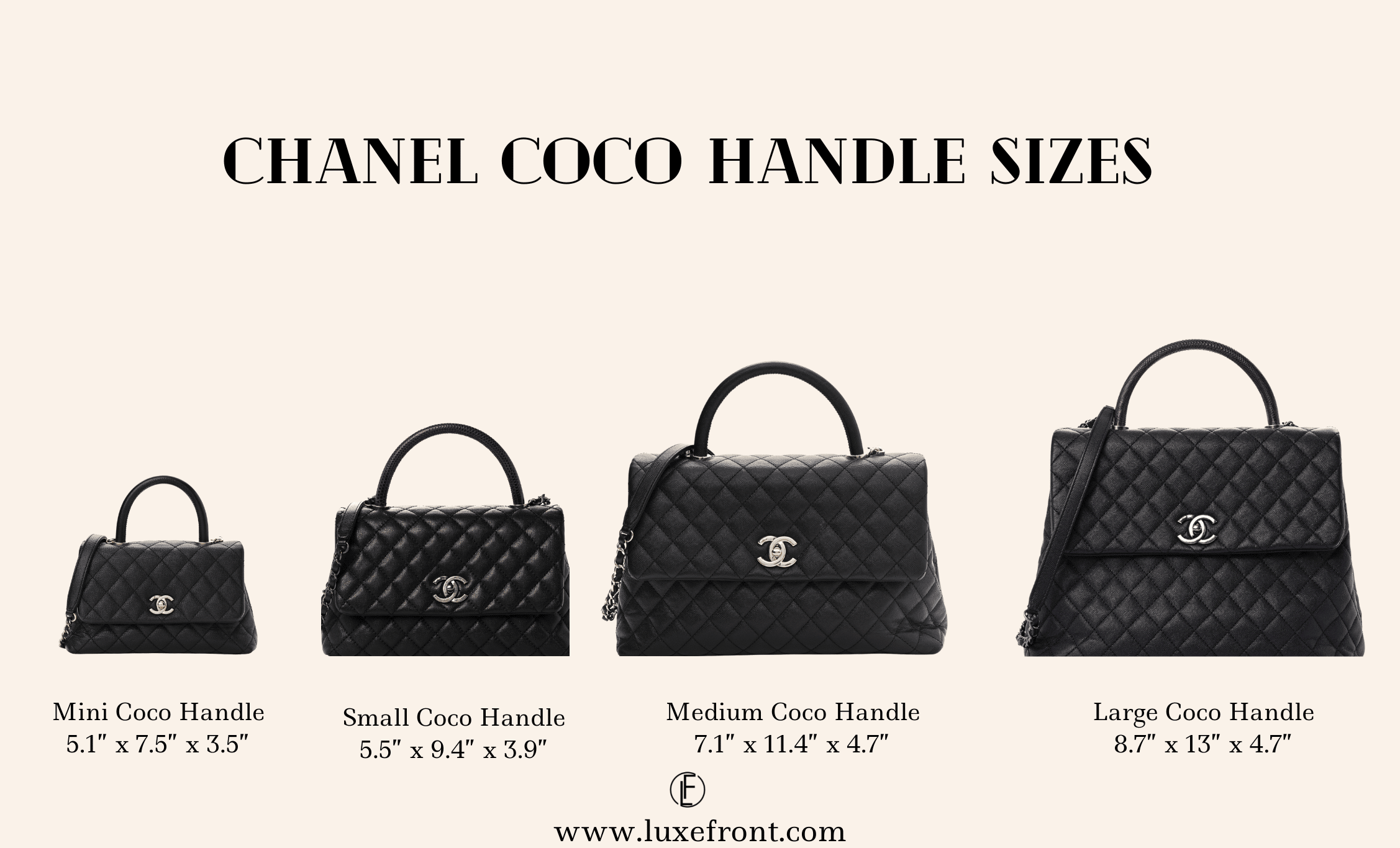 Chanel Coco Handle 2023 Complete Guide & Review (Prices, Sizes & More) Luxe Front