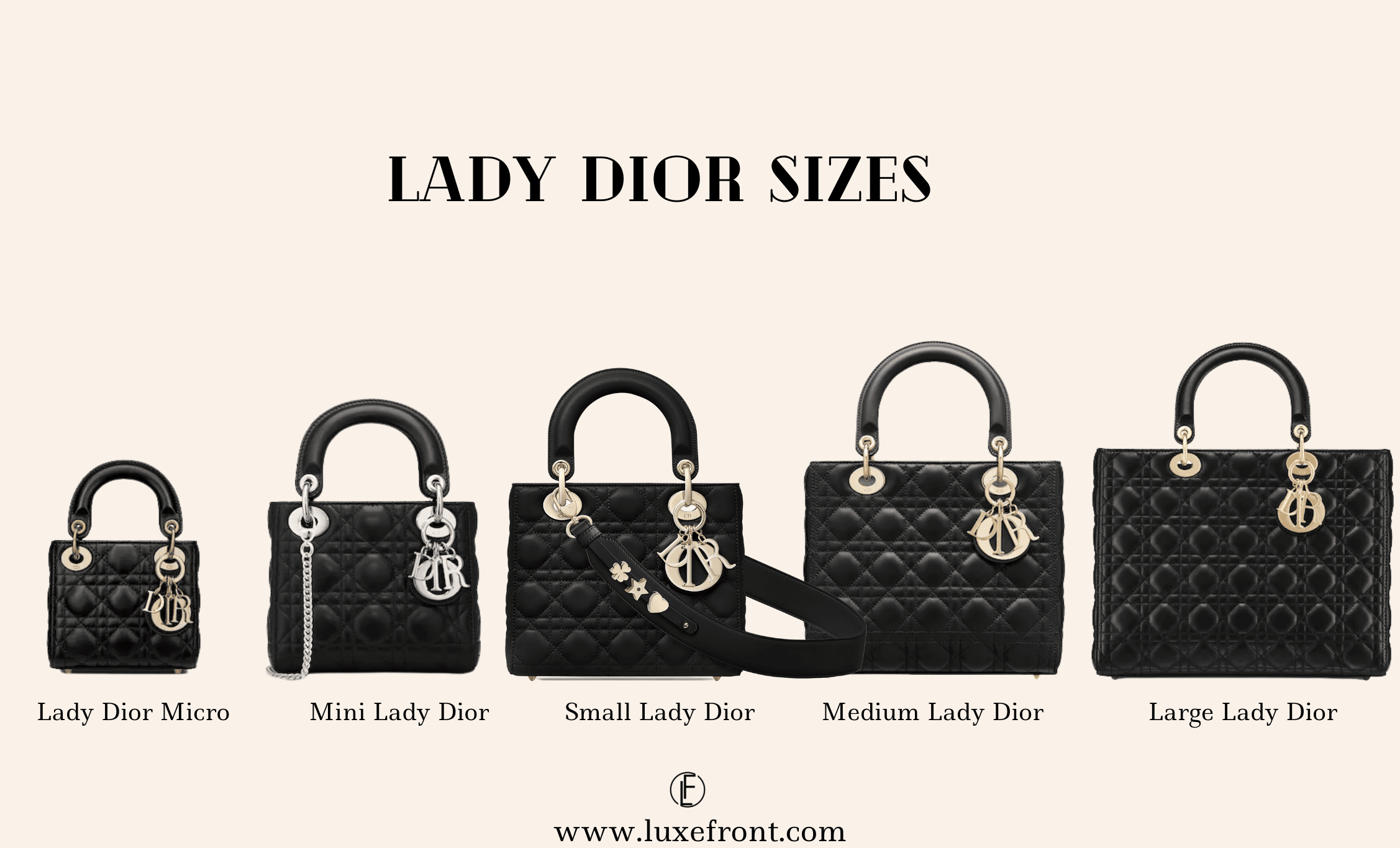 Lady Dior Micro Bag Black Cannage Lambskin  DIOR AU