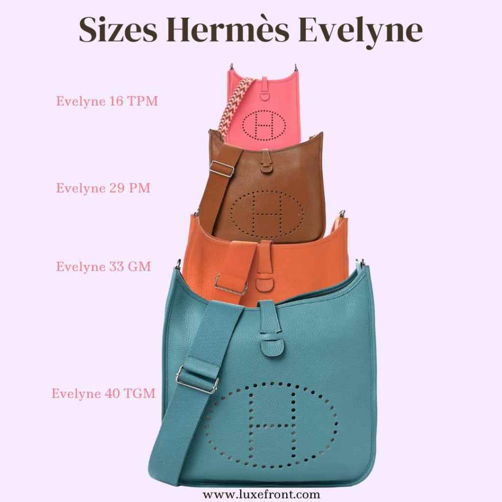 hermes evelyne sizes