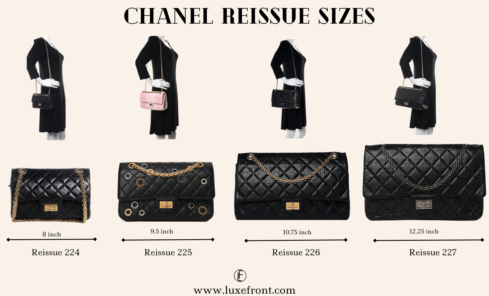 Chanel Reissue 2.55 A Complete 2024 Guide (Sizes, Prices, & More). Is
